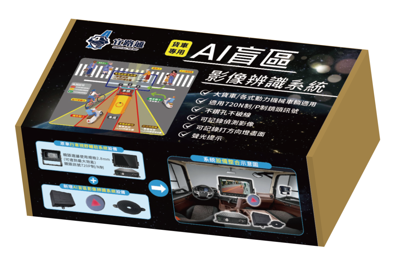 大型車AI盲點偵測系統,宜路通有限公司,貨車盲點,視線死角,內輪差